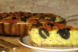 Tarta mediteraneeana cu branza si masline by Ruxy