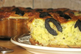 Tarta mediteraneeana cu branza si masline by Ruxy