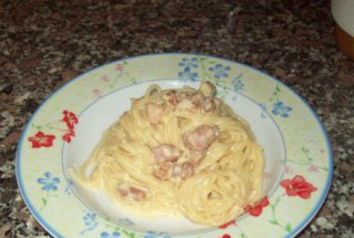Spaghete carbonara, reţetă cu smantana