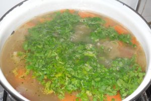 Supa de legume cu taitei de casa
