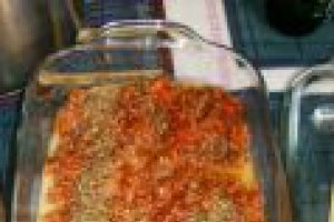 Lasagna cu carne si ciuperci