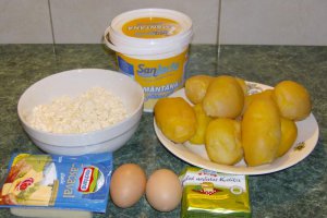 Cartofi cu branza la  cuptor