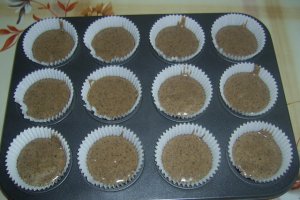 Briose cu ciocolata si cappuccino