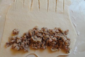 Cornuri pufoase cu ciocolata