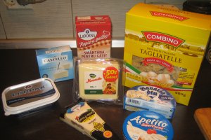 Tagliatelle quatro formaggi