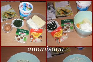 Rulouri de lasagna cu brânză, pe pat de spanac