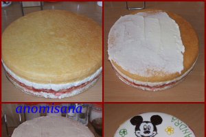 Tort Mikey Mouse cu cremă de lămâie