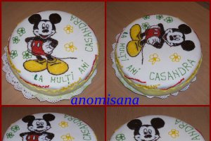 Tort Mikey Mouse cu cremă de lămâie