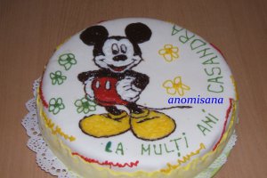 Tort Mikey Mouse cu cremă de lămâie