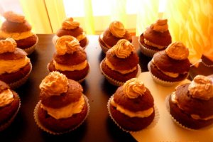 Briose cu cafea,mascarpone si pireu de castane