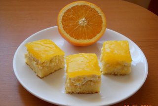 Prajitura cu branza dulce si portocala