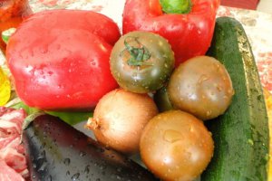Carne de vita cu legume a la grill