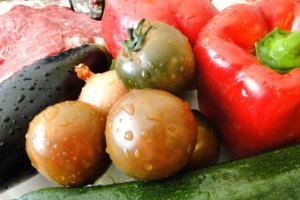 Carne de vita cu legume a la grill