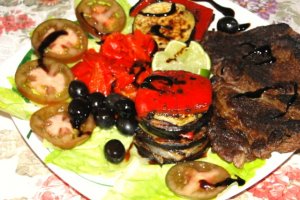 Carne de vita cu legume a la grill