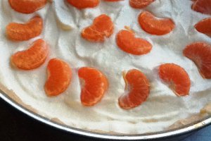 Tort de branza dulce cu mandarine