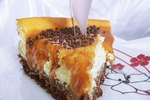 Cheesecake cu caramel