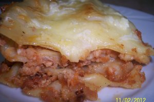 Lasagna cu carne de pui