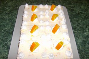 Prajitura cu crema de branza si mandarine