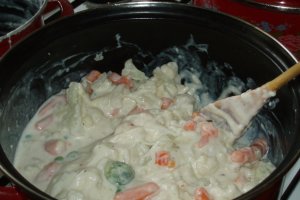 Gratin de conopida cu mozarella