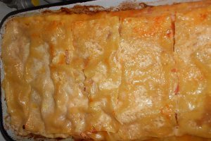 Lasagna cu carne de vita si pui