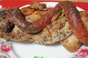Muschiulet de porc impletit cu carnati