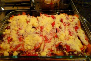 Lasagna cu carne de vita