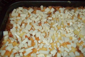 Musaca de cartofi cu carne si ciuperci
