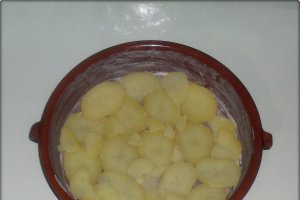 Cartofi in straturi cu piept de pui si cascaval