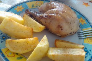 Pui umplut cu lamaie