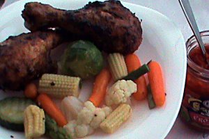 Pulpe de pui marinate si cu scortisoara