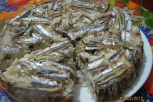 Tarta cu hamsii