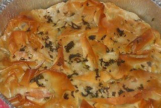 Tarta cu ghebe din foi de placinte