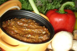 Zacusca de vinete cu ciuperci