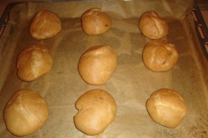 Mini eclere cu ciocolata