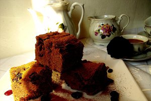 Chocolate & dulce de leche brownies