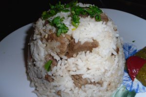 Salata de orez basmati cu vita