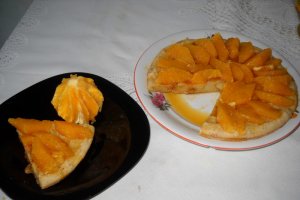 Tarta cu branza si portocale