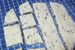 Biscuiti englezesti (shortbread)cu merisoare si portocale