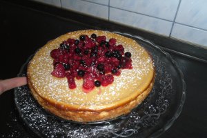 Chesecake american cu fructe de padure