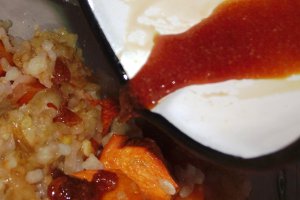 Dovleac cu orez si zahar caramelizat