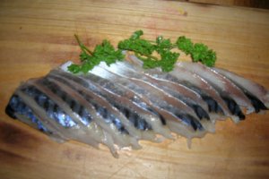 Aperitiv floare din peste marinat