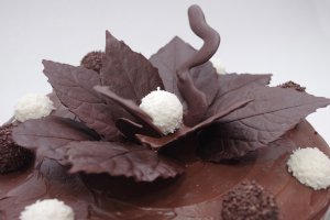 Happy B-day for Miruna si un Tort (de ciocolata) cu crema de trufe