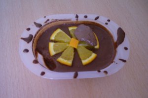 Crema de chocolate negro con naranja   (Crema de ciocolata amaruie cu portocala)