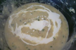 Tocanita din pulpa de porc cu zucchini si frisca de gatit