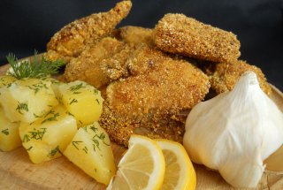 Reteta delicioasa de macrou prajit cu malai si usturoi