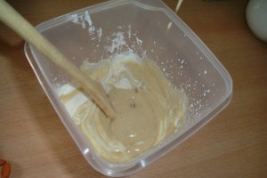 Crema de banane cu lamaie si sos de ciocolata (Crema de platano con limon y toke de chocolate)
