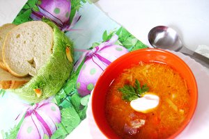 Ciorbă de varză cu afumătură