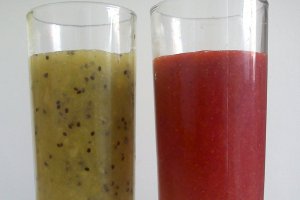 Desert cu ciocolata si jeleu de fructe