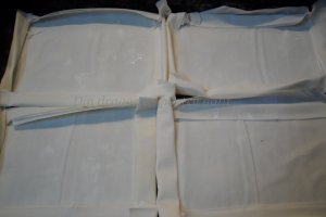 Legume și brânză tofu pe foi crocante