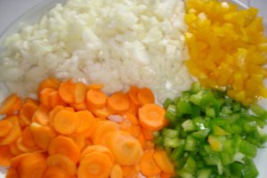 Varză roșie cu legume  & Mămăligă